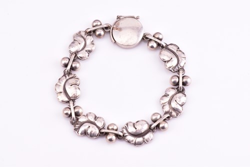 Lot 8 - Georg Jensen - 'Moonlight grapes’ silver...