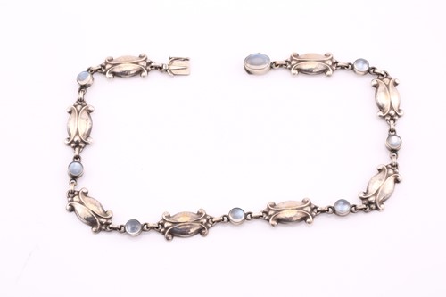 Lot 18 - Georg Jensen - 'Moonlight Blossom' necklace,...