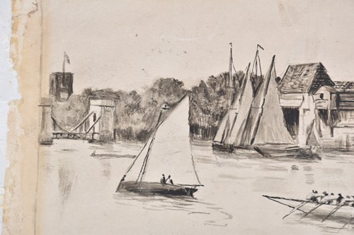 Lot 12 - Walter Greaves (1846-1930), a view of the...