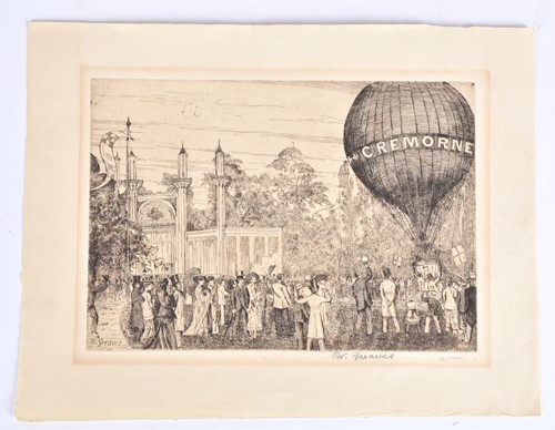 Lot 110 - Walter Greaves (1846-1930), 'Cremorne Hot Air...