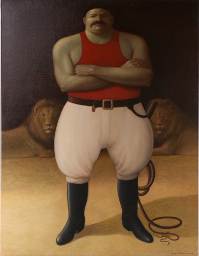 Lot 89 - George Underwood (b.1947), 'The Lion Tamer'...