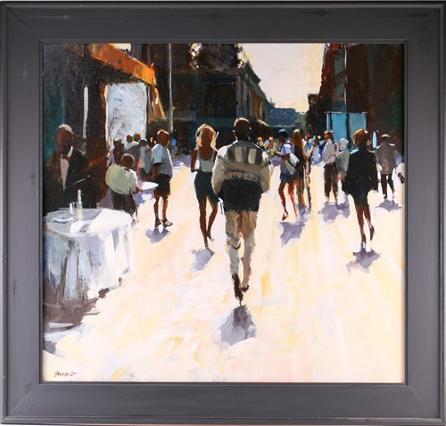 Lot 37 - David Farrant (b.1938), 'Plaza Mayor', 2001,...