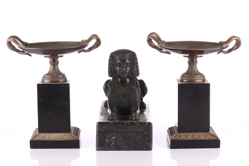 Lot 178 - A pair of late Grand Tour gilt and patinated...