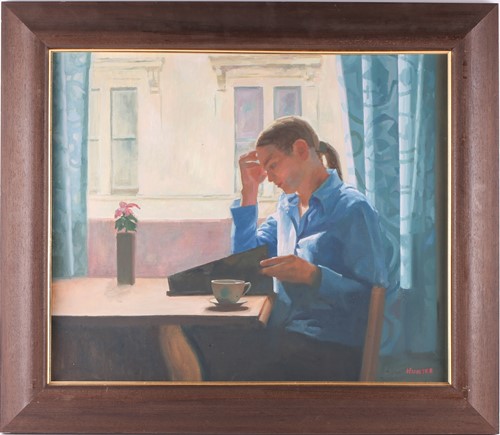 Lot 30 - Hunter (contemporary British school), portrait...