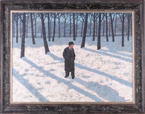 Lot 72 - Mark Edwards (b.1951), 'Man Glancing Back',...