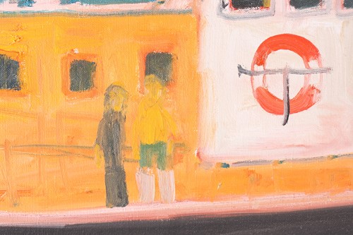 Lot 5 - John Bellany (1943-2013), Harbour scene, 1996,...