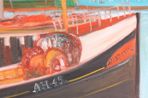 Lot 5 - John Bellany (1943-2013), Harbour scene, 1996,...