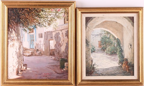 Lot 49 - Jane H Bartlett (20th century), 'Blue Door,...