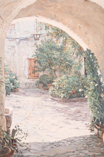 Lot 49 - Jane H Bartlett (20th century), 'Blue Door,...