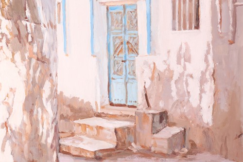 Lot 49 - Jane H Bartlett (20th century), 'Blue Door,...