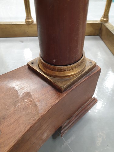 Lot 145 - A French Empire marble-topped circular...