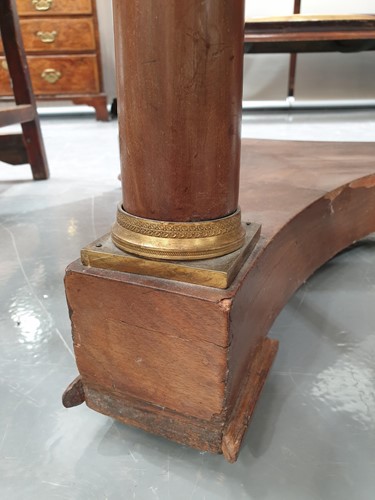 Lot 145 - A French Empire marble-topped circular...