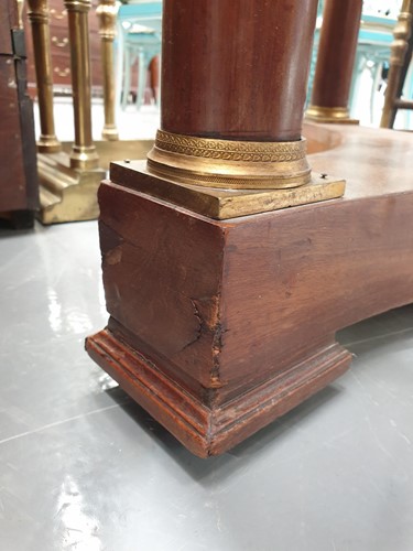 Lot 145 - A French Empire marble-topped circular...