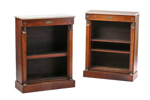 Lot 259 - A pair of Empire style figured dwarf open...