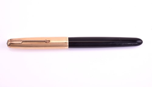 Lot 455 - A Parker 51 fountain pen, with 14k rolled gold...