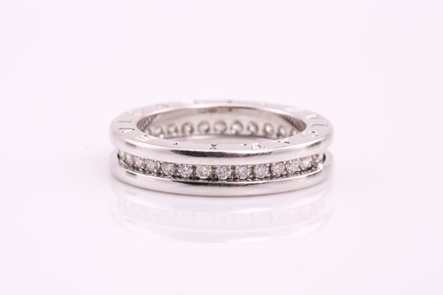 Lot 11 - Bulgari. A full hoop Bulgari B Zero diamond...