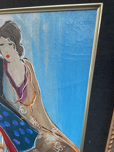 Lot 10 - Itzchak Tarkay (1935 - 2012), Lady in a red...