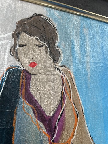 Lot 10 - Itzchak Tarkay (1935 - 2012), Lady in a red...