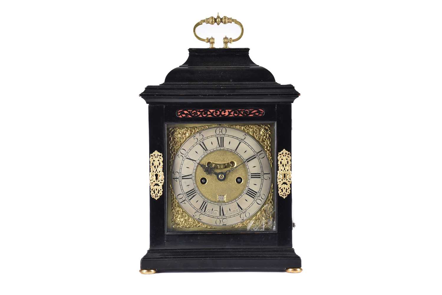 Lot 429 - A George I/II ebonized twin fusee repeat...