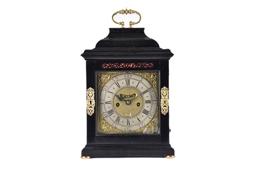Lot 429 - A George I/II ebonized twin fusee repeat...