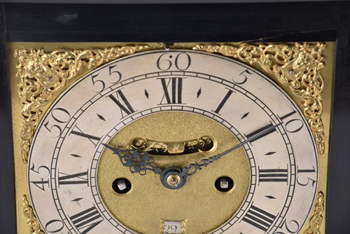 Lot 429 - A George I/II ebonized twin fusee repeat...