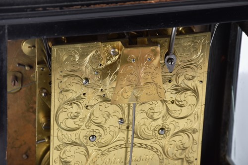 Lot 429 - A George I/II ebonized twin fusee repeat...