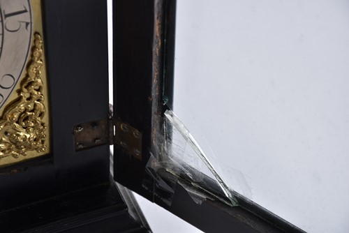 Lot 429 - A George I/II ebonized twin fusee repeat...
