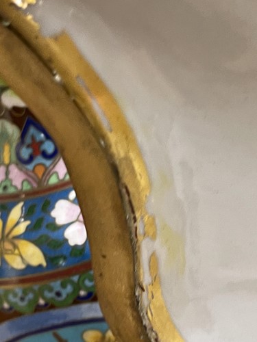 Lot 331 - A large Sevres style porcelain bombe casket,...
