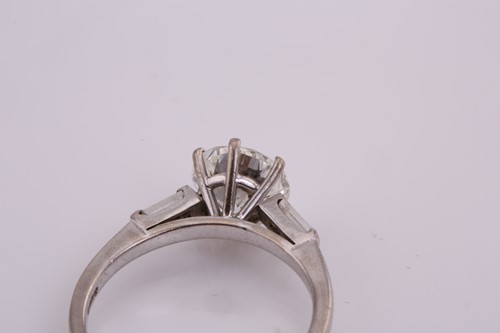 Lot 120 - A diamond engagement ring, consisting of a...