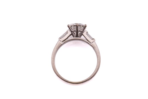 Lot 120 - A diamond engagement ring, consisting of a...