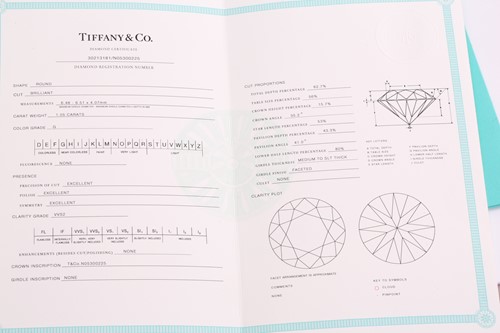 Lot 134 - A pair of Tiffany & Co. platinum and diamond...
