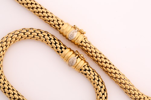 Lot 235 - A FOPE Flex'It Necklace and a bracelet from...