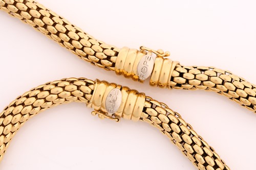 Lot 235 - A FOPE Flex'It Necklace and a bracelet from...
