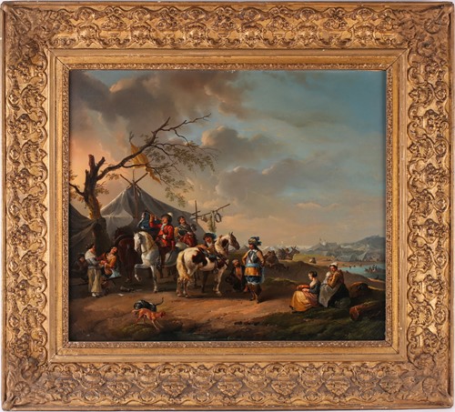 Lot 23 - 18th century Continental school, soldiers and...