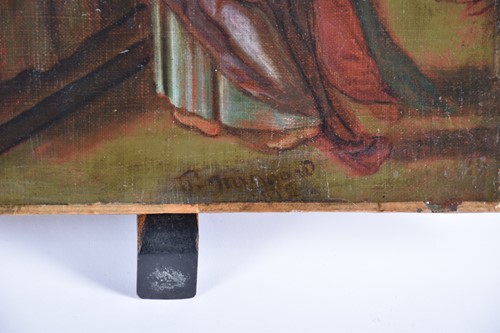 Lot 15 - A French 18th century School oil on canvas of...