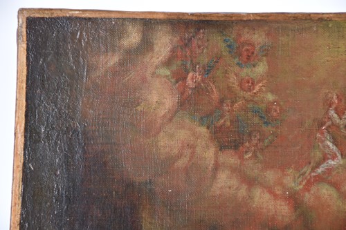 Lot 15 - A French 18th century School oil on canvas of...