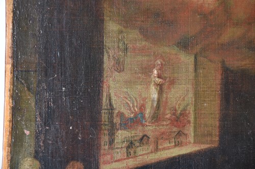 Lot 15 - A French 18th century School oil on canvas of...