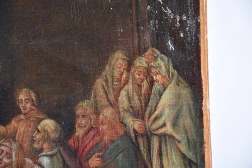 Lot 15 - A French 18th century School oil on canvas of...
