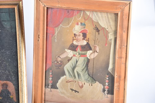Lot 52 - An 18th-century Spanish retablo religious...