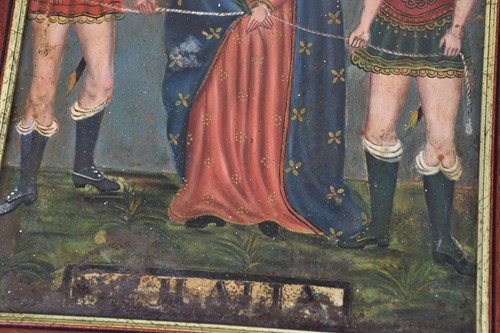 Lot 52 - An 18th-century Spanish retablo religious...