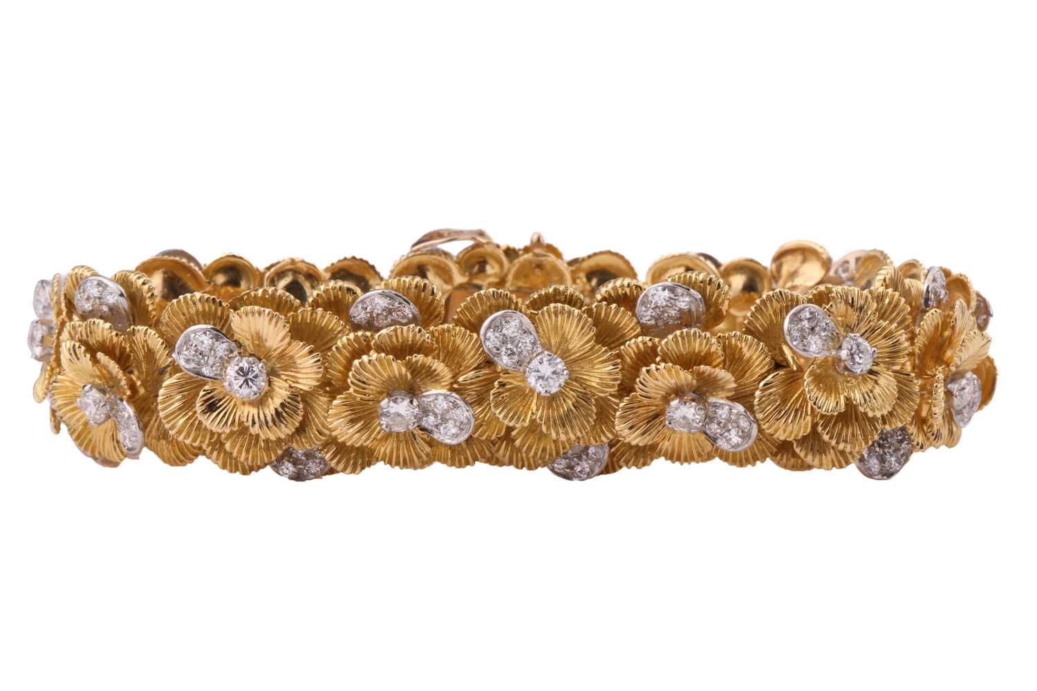 Lot 47 - A Kutchinsky platinum and 18ct yellow gold...
