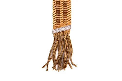 Lot 50 - A Kutchinsky ruby and diamond slide bracelet,...