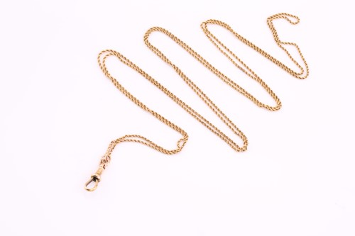 Lot 306 - A Victorian guard or muff chain, comprises a...