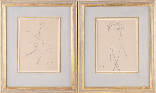 Lot 49 - Dame Laura Knight RA RWS (1877-1970), a pair...