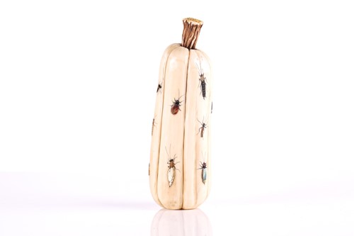 Lot 101 - A Japanese shibayama okimono in the form of a...