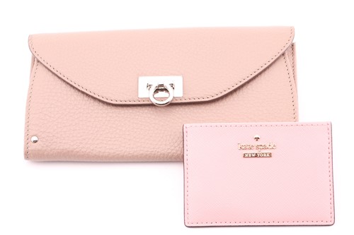 Lot 367 - A Salvatore Ferragamo 'Gancini' wallet and...