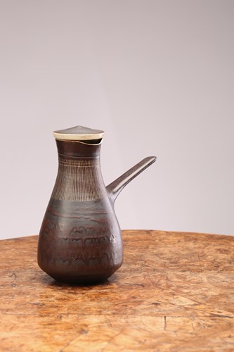 Lot 340 - Lucie Rie (1902-1995), a manganese glaze...