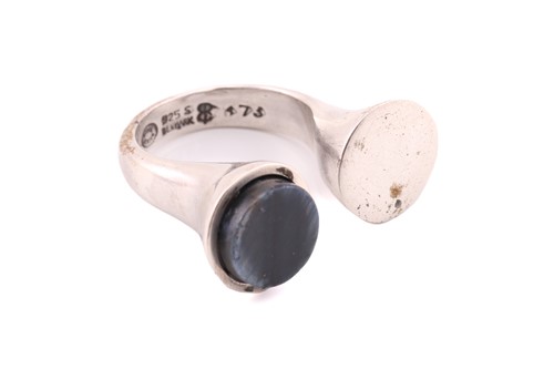 Lot 350 - Georg Jensen - A dress ring with polished hawk'...