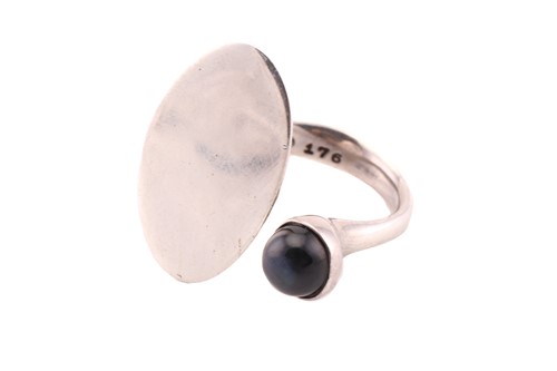 Lot 347 - Georg Jensen - a Modernist ring with...
