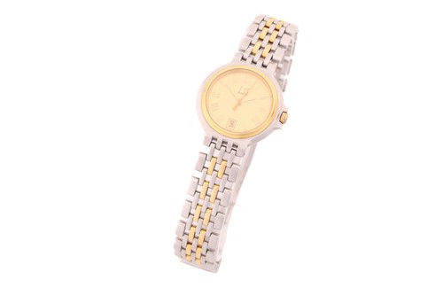Lot 300 - A lady's Dunhill quartz wristwatch, with a...